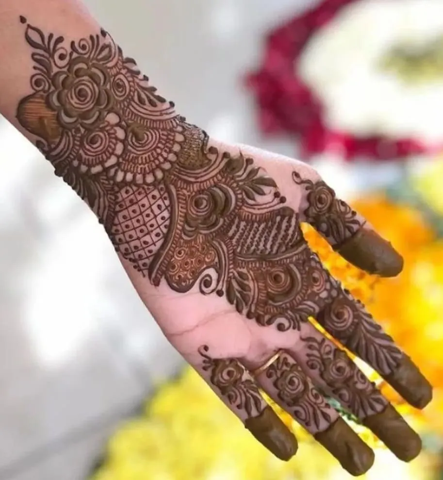 front hand mehndi design unique mehndi design Images • priya Shrivastava  (@priya1ko) on ShareChat