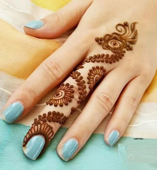 Photo of Ring finger mehndi design.-tiepthilienket.edu.vn
